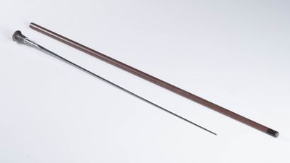 Sword cane with doucine knob. L.95,5 cm.