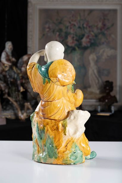 China XXth
Sancai glacure immortal statue,...