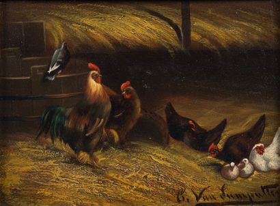 Cornelis VAN LEEMPUTTEN (1841-1902)
Farmyard....