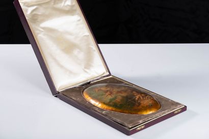 Limoges enamel or similar
Oval enamel plate...