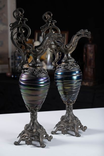 Pallme KOENIG (KÖNIG) or KRALIK - Art Nouveau
Pair...