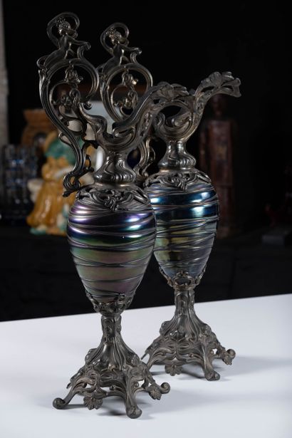 Pallme KOENIG (KÖNIG) or KRALIK - Art Nouveau
Pair...