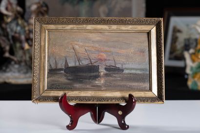 LEROY
Mooring sailboats. H.S.P. 16.4x27.5...