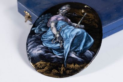 Limoges enamel or similar
The goddess Hera,...