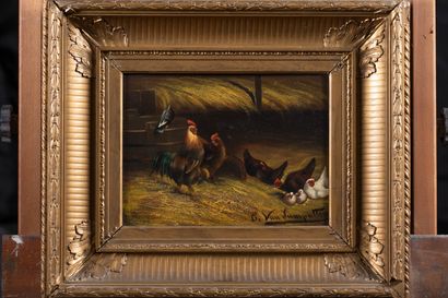 Cornelis VAN LEEMPUTTEN (1841-1902)
Farmyard....