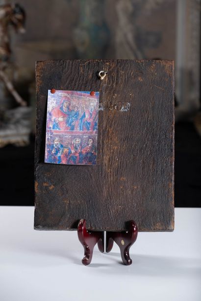 Russia
Icon on oak panel. 33.8 x 27.2 cm...