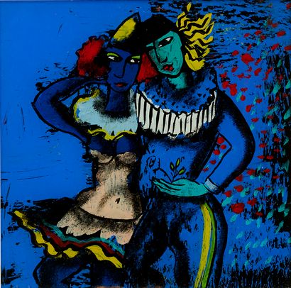 José CHAPELLIER (1947)
Les amoureux. Peinture...
