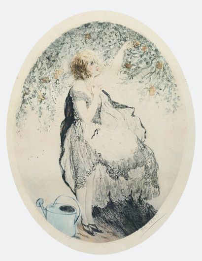 Paul Emile FELIX (XX)
Ingénue au jardin....