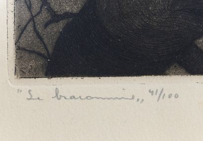 Maurice LANGASKENS (1884-1946)
Le braconnier....
