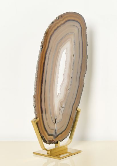 Géologie - Agate
Tranche d'agate à cerne...