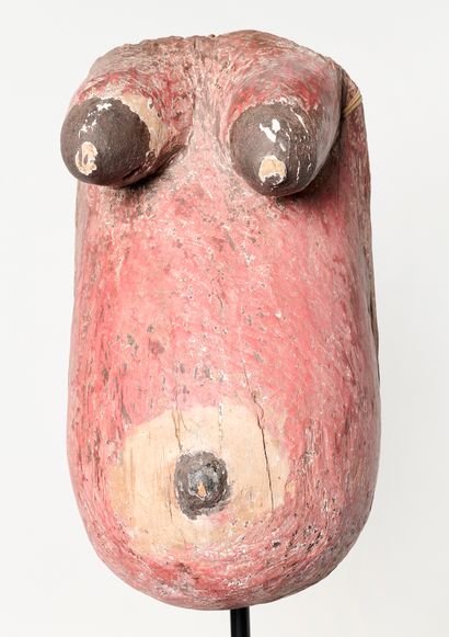 Afrique
Masque de ventre en bois à teinte...