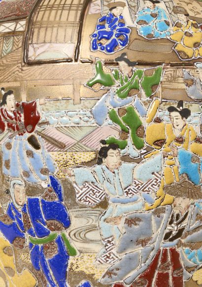 Japon - fin Meiji - Satsuma
Vase monté en...