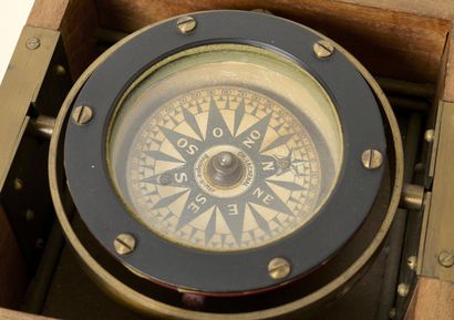 Marine - Nautical compass - Lachenal in Boulogne-sur-mer.
Nautical...