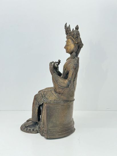Bouddhisme - Népal
Bouddha en bronze en asana...