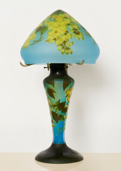 TIP Gallé
Lampe en verre style art nouveau,...