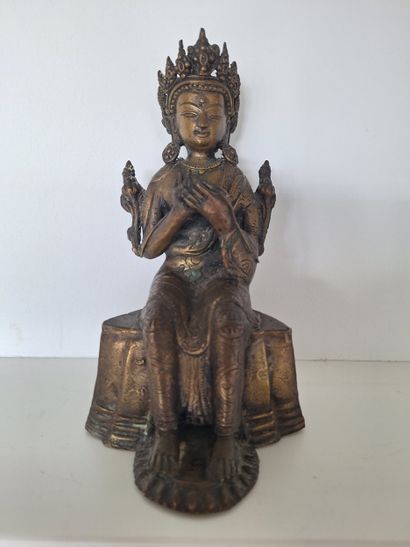 Bouddhisme - Népal
Bouddha en bronze en asana...