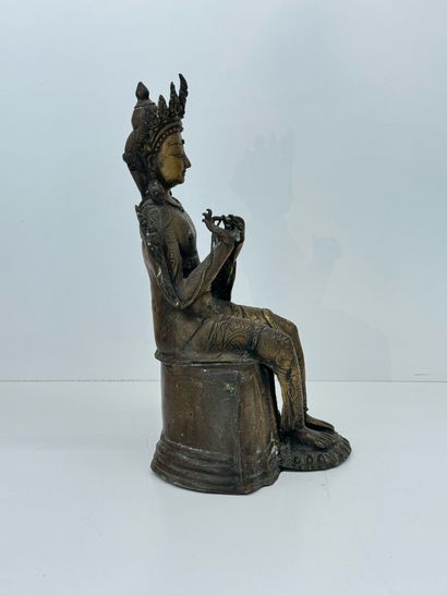 Bouddhisme - Népal
Bouddha en bronze en asana...
