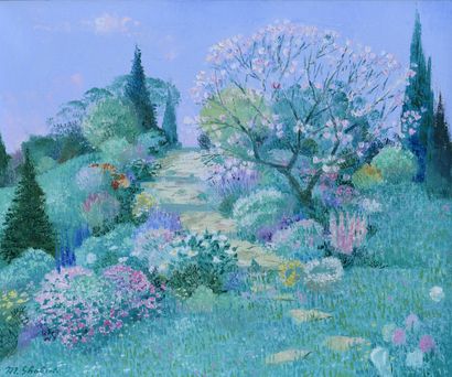 Milo GHOBERT (1917-1996)
Coline en fleur....