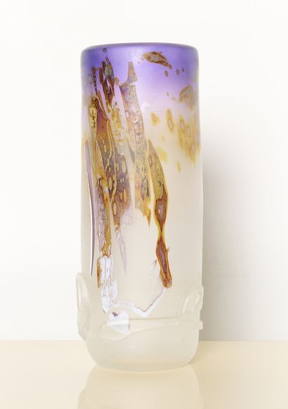 Louis LELOUP (1929)
Vase rouleau en verre...