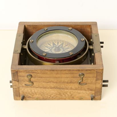 Marine - Nautical compass - Lachenal in Boulogne-sur-mer.
Nautical...