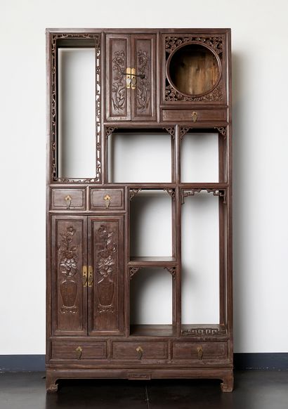 Chine - Mobilier ancien
Armoire étagère à...