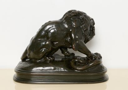 Antoine Louis BARYE (1796-1875)
Lion combattant...