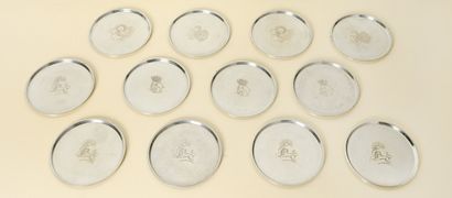 Just ANDERSEN (1884-1943)
12 pose-verre (soubock)...