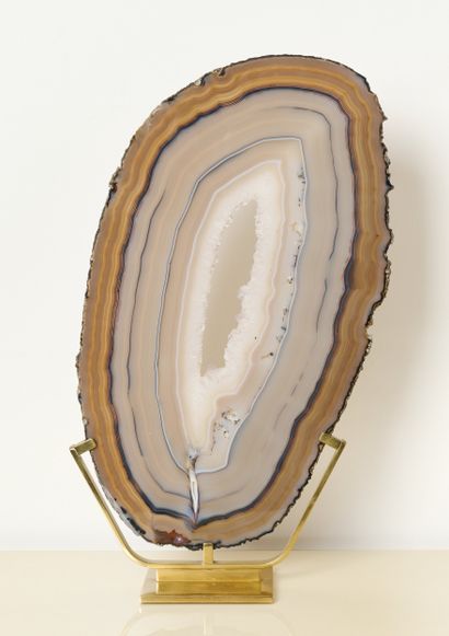 Géologie - Agate
Tranche d'agate à cerne...