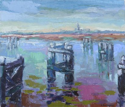 Julienne HANEGREEFS (1924-1993)
Le chenal,...