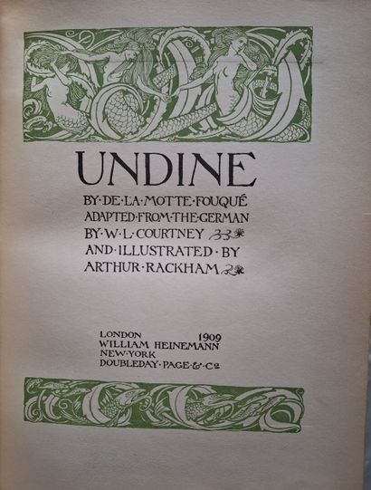 Livre - Undine par le Baron de la Motte fouqué,...