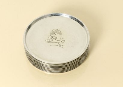 Just ANDERSEN (1884-1943)
12 pose-verre (soubock)...