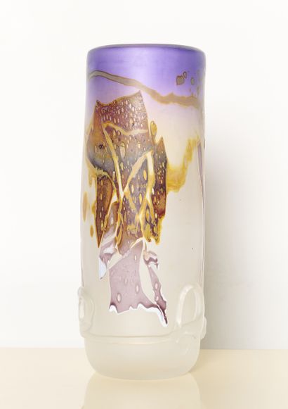 Louis LELOUP (1929)
Vase rouleau en verre...