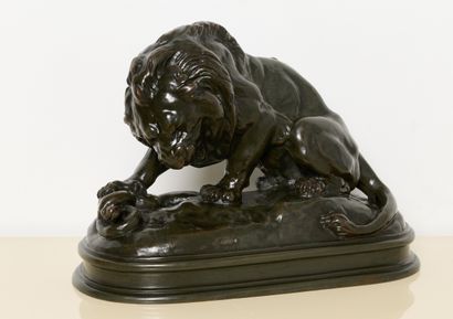 Antoine Louis BARYE (1796-1875)
Lion combattant...