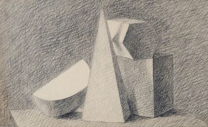Ecole XXe
Composition géométrique. Crayon....