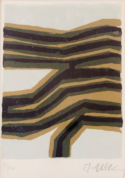 Raoul UBAC (1910-1985)
Abstraction. Lithographie.Signé...