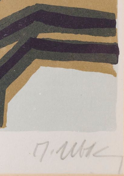 Raoul UBAC (1910-1985)
Abstraction. Lithographie.Signé...