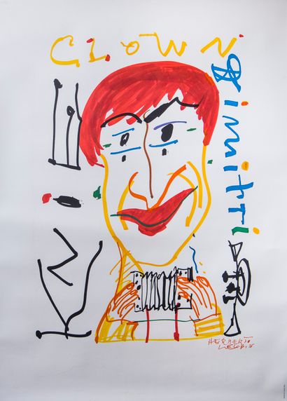 Herbert LEUPIN (1916-1999)
Clown Dimitri....