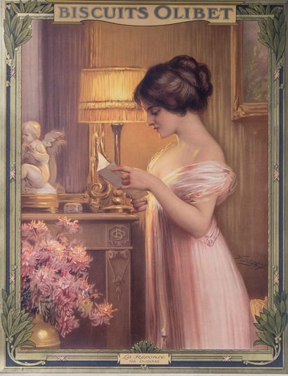 Delphin ENJOLRAS (1857-1945) pour Biscuits...