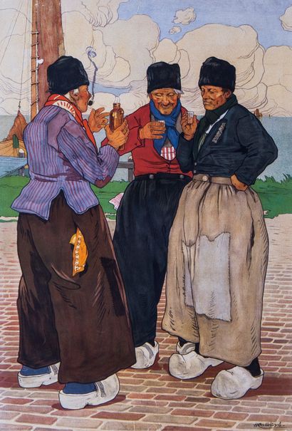 Henri CASSIERS (1858-1944)
Marins hollandais...