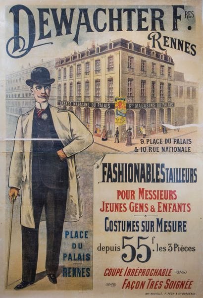 DEWACHTER
Tailleurs à Rennes - Affiche entoilée....