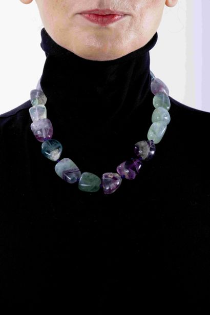 Collier en pierre de fluorite
224g - Hauteur...