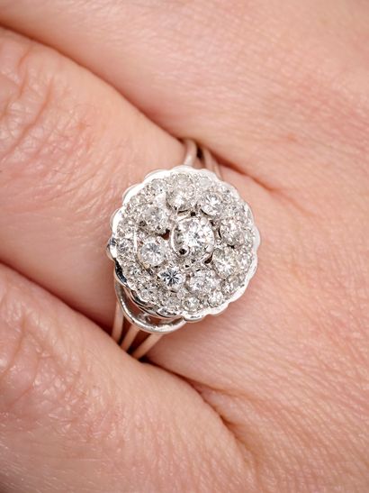 Bague or Diamant
Bague en or blanc à deux...