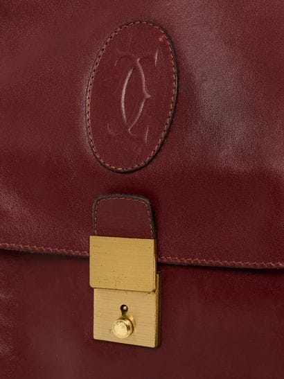 CARTIER - Paris - ca 1970
Bordeaux leather...