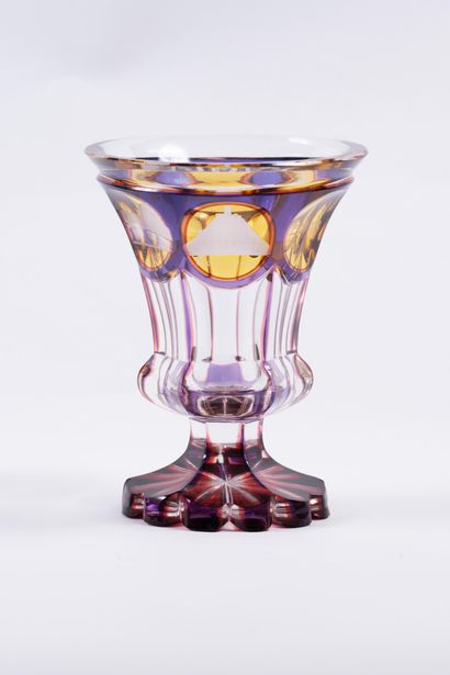 Cristal de Bohème - Biedermeier
Verre cratère...