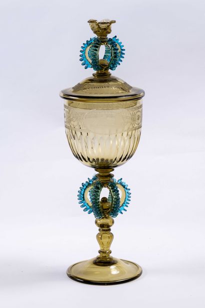 Entourage de Theresienthaler Krystallglasfabrik...