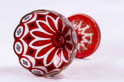 Verre de Bohème ou Ottoman
Coupe sur pied...