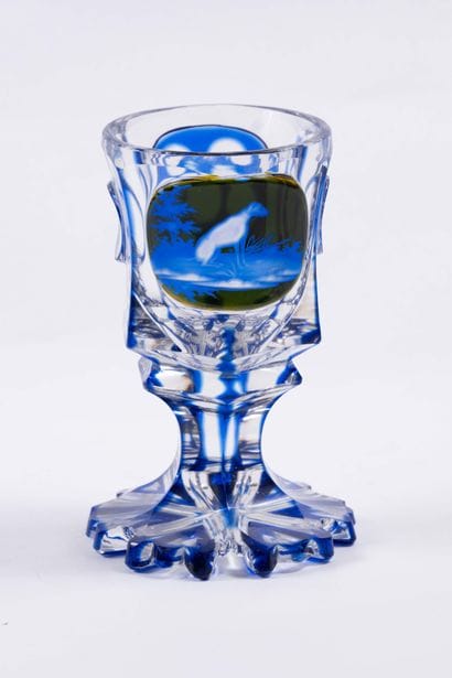 Cristal de Bohème - Biedermeier
Verre à décor...