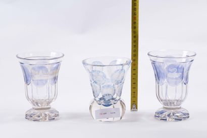 Cristal de Bohème
Trois verres en cristal...