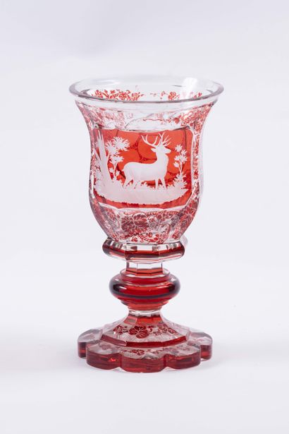Cristal de Bohème
Verre cratère à décor ...