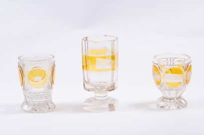 Cristal de Bohème
Trois verres sur pied en...